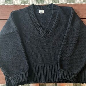 Babaà Black No 75 V-Neck Sweater